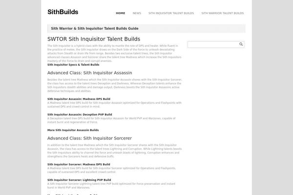 sithbuilds.com site used Goodspace