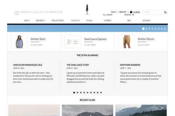 sitka theme websites examples