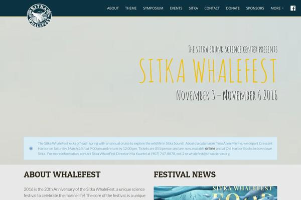 sitkawhalefest.org site used Legend-wptheme