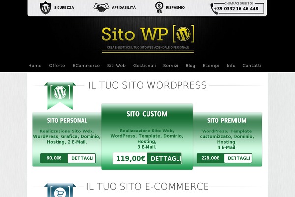 sito-wp.it site used Sitowp