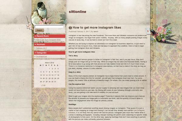 sittionline.com site used Birdyart