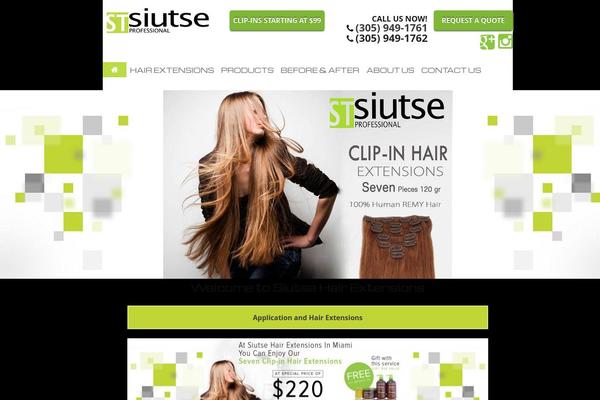 siutsehairextensions.com site used Theme-wsm