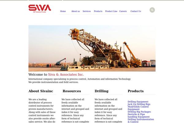 Industrial theme site design template sample