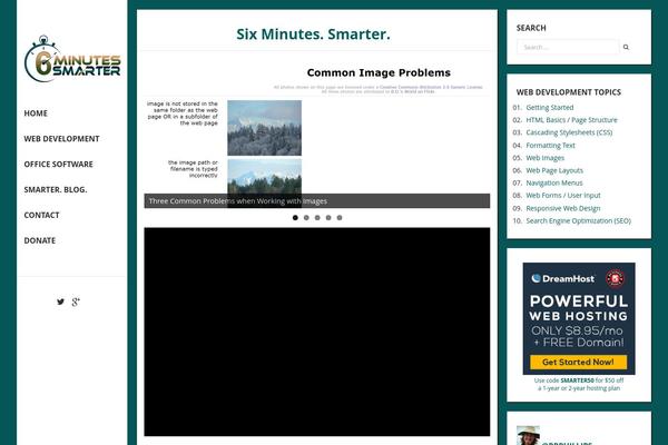 sixminutessmarter.com site used Videoz