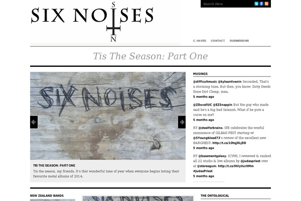 sixnoises.com site used Organic_structure_black