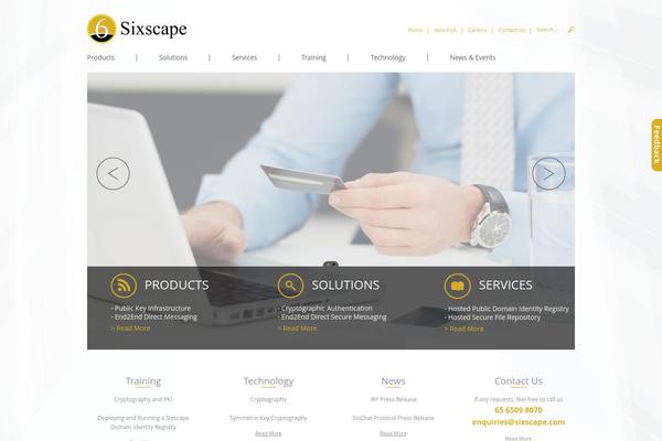 sixscape.com site used Sixscape