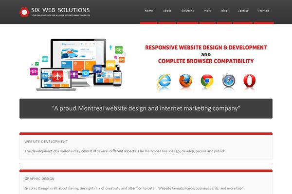 sixwebsolutions.com site used Sixwebsolutions