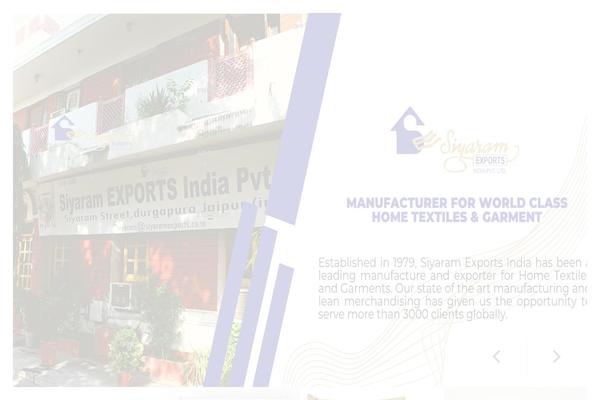 siyaramexports.co.in site used G5plus-april