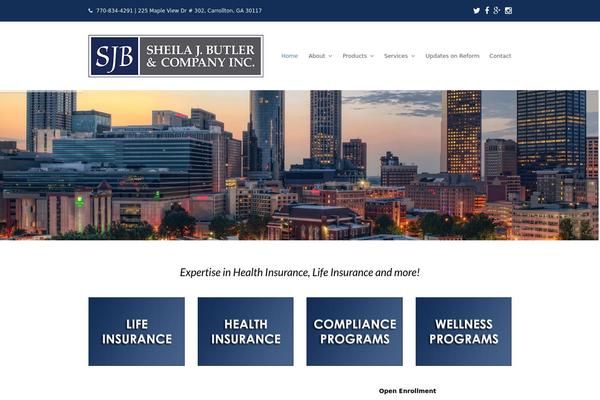 Total theme site design template sample