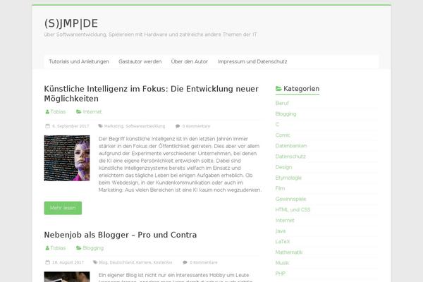 WordPress website example screenshot