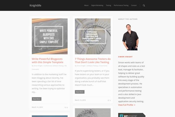 Salient theme site design template sample