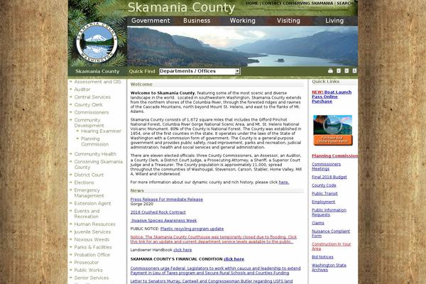 skamaniacounty.org site used Skamania
