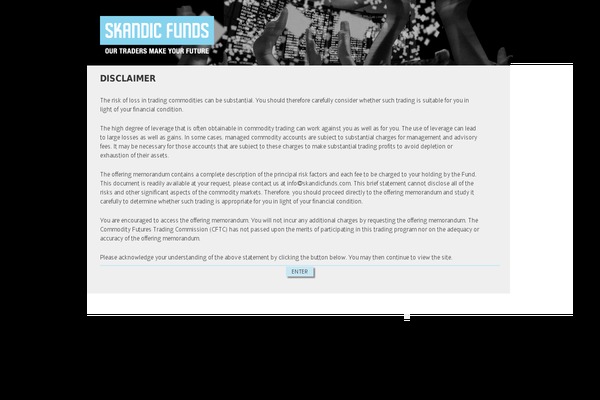 skandicfunds.com site used Livetheme