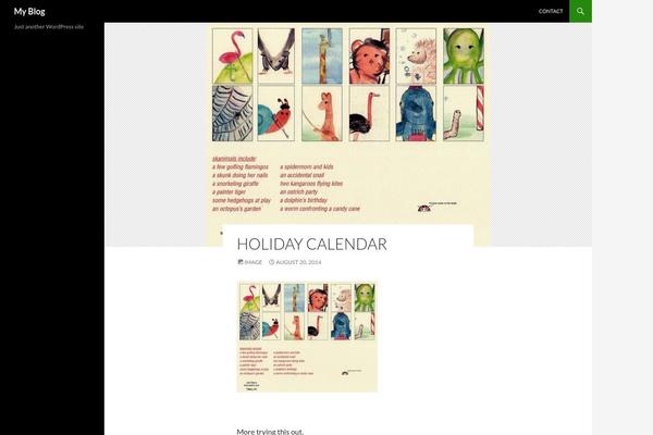 Twenty Fourteen theme site design template sample