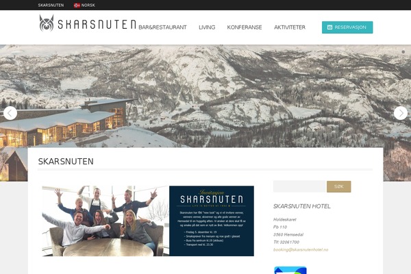 skarsnutenhotell.no site used Hotec21