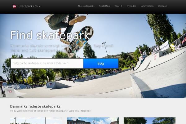 skateparks.dk site used Skateparks.dk
