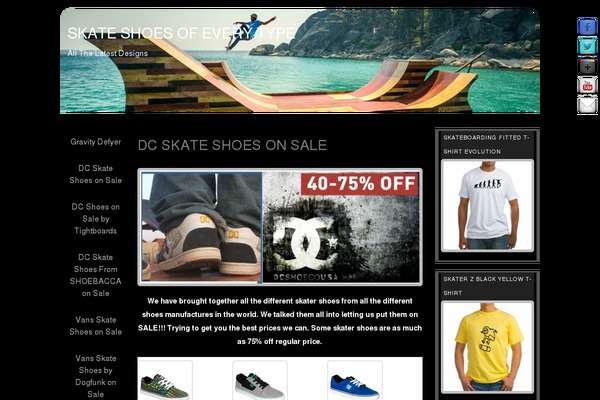 skatershoes.org site used Stark Lite