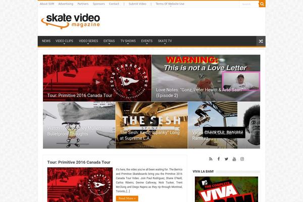 skatevideomagazine.com site used Sahifa