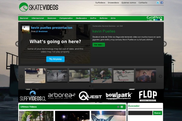 skatevideos.cl site used Skatevideos