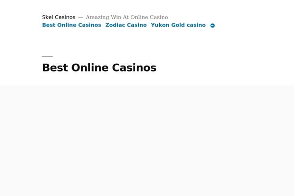 Twenty Nineteen theme site design template sample