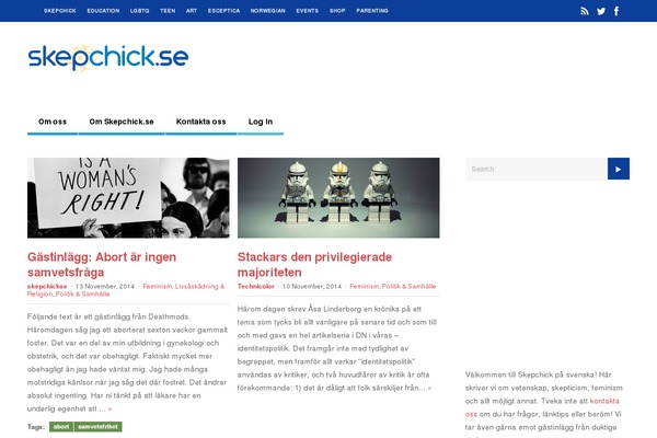 skepchick.se site used Ghostpool-thegossip