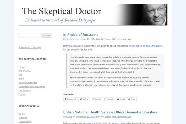 skepticaldoctor.com site used Theodoredalrymple