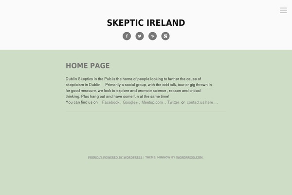 Minnow theme site design template sample
