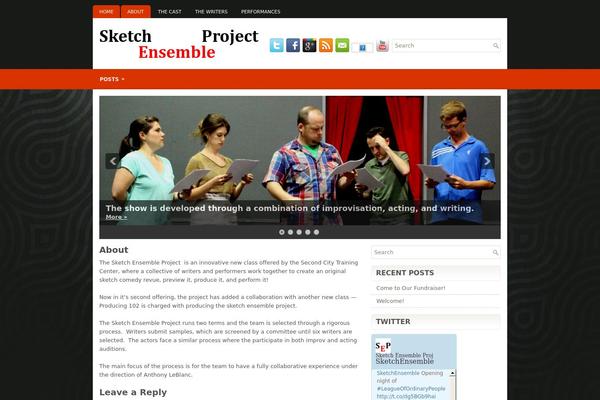 Protheatre theme site design template sample