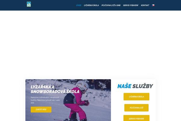 Snowmountain theme site design template sample