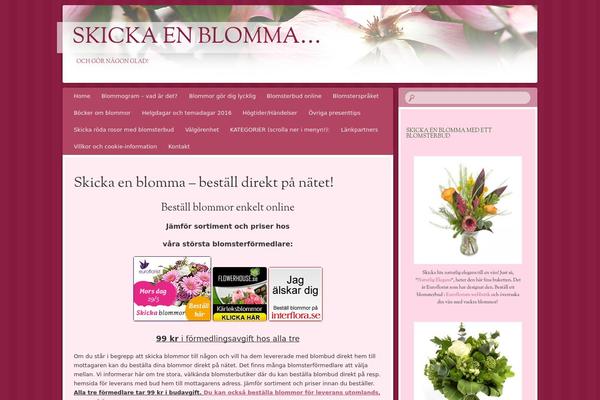 Bouquet theme site design template sample