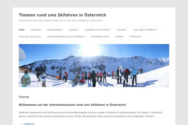 Twenty Twelve theme site design template sample