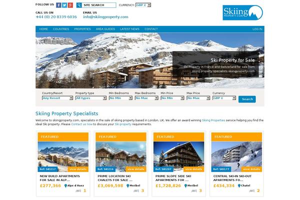 skiingproperty.com site used Skiingproperty