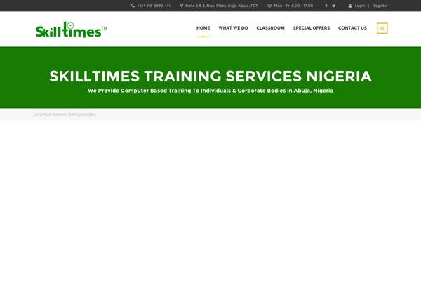 WordPress website example screenshot