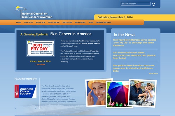 WordPress website example screenshot