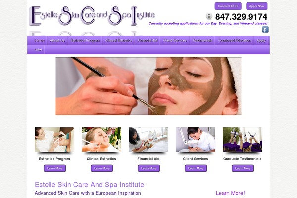 skincareandspainstitute.com site used Theme-esi