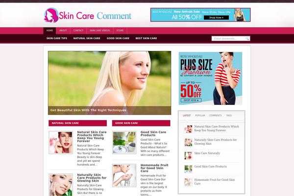 skincarecomment.com site used Blogsbizwd