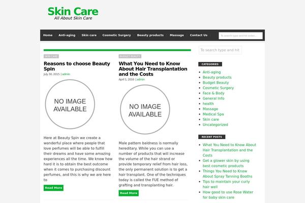 Twenty Fifteen theme site design template sample