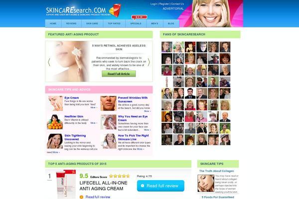 skincaresearch.com site used Skincaresearch