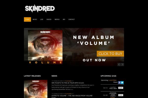 skindred.net site used Skindred-child