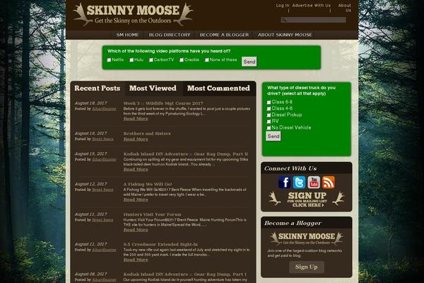 skinnymoose.com site used Skinnymoosetheme