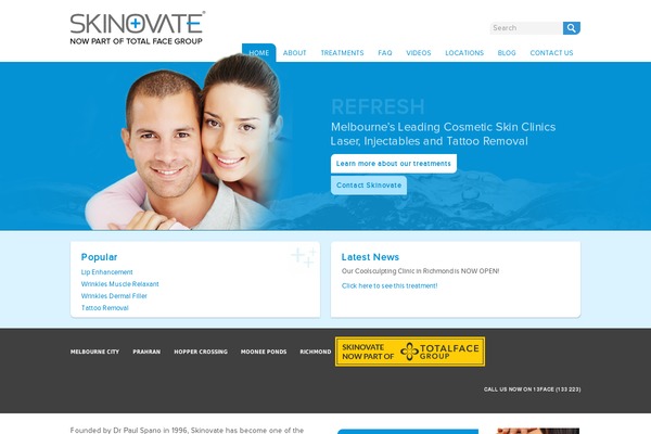skinovate.com.au site used Stylin