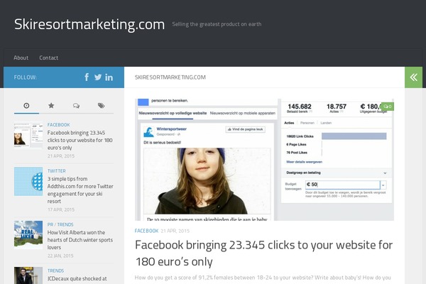WordPress website example screenshot