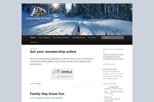 Twenty Eleven theme site design template sample