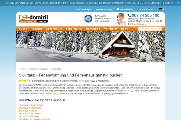 Site using Edomizil_widget plugin