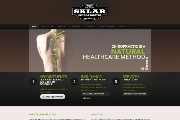 sklarchiropractic.com site used Theme1795