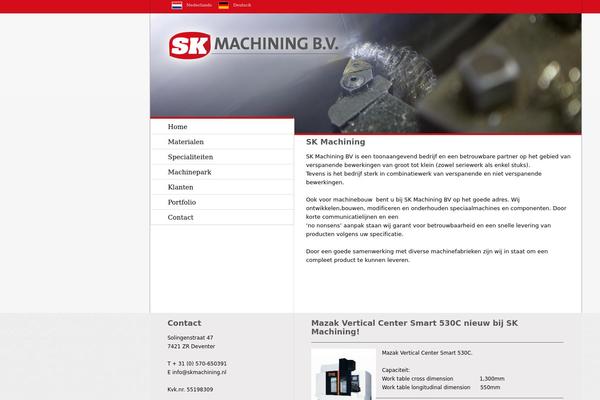 skmachining.nl site used Skmachining