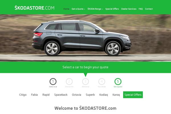 skodastore.com site used Skodastore