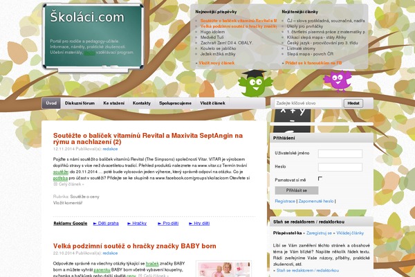 skolaci.com site used Sovy
