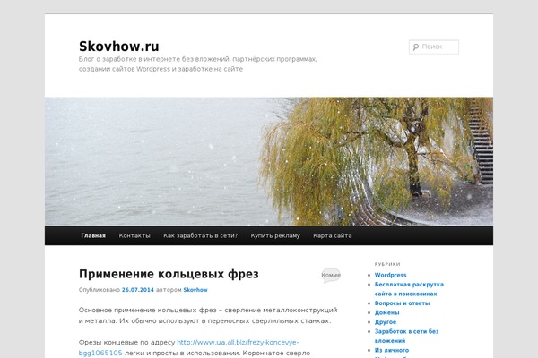 WordPress website example screenshot