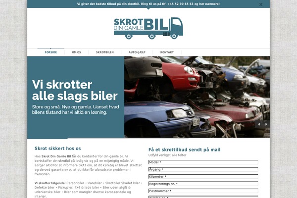 skrotdingamlebil.dk site used ELOGIX